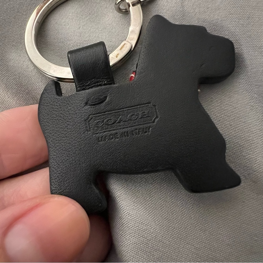 Coach Y2K Black Scottie Dog Charm Keychain - Picture 4 of 4